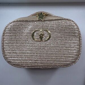 Dior Gold Glitter Clutch/Makeup Bag
